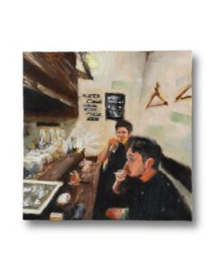 Bar In Kyoto 2023.04 S1号（220×220mm） Oil on canvas