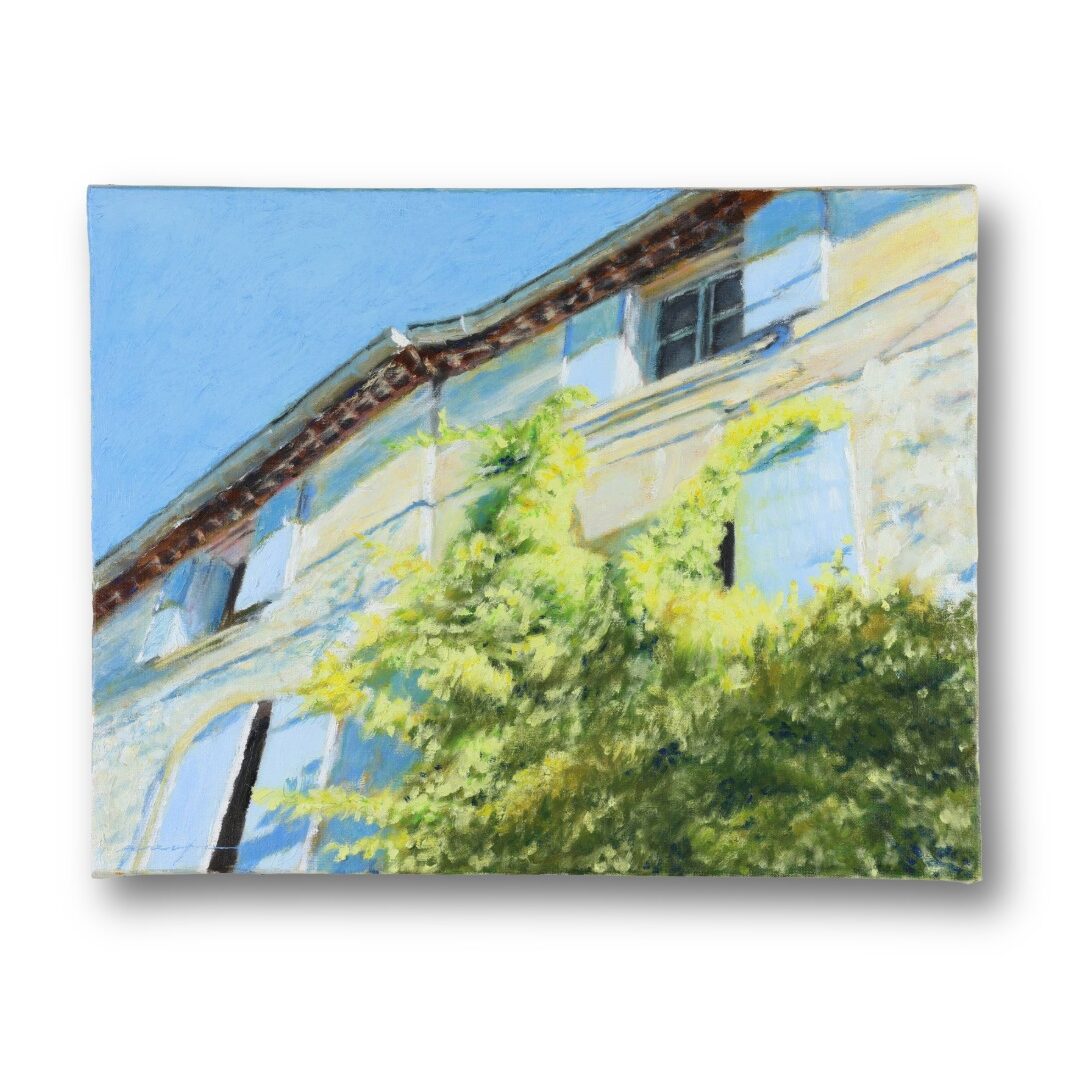 家を描いた風景画