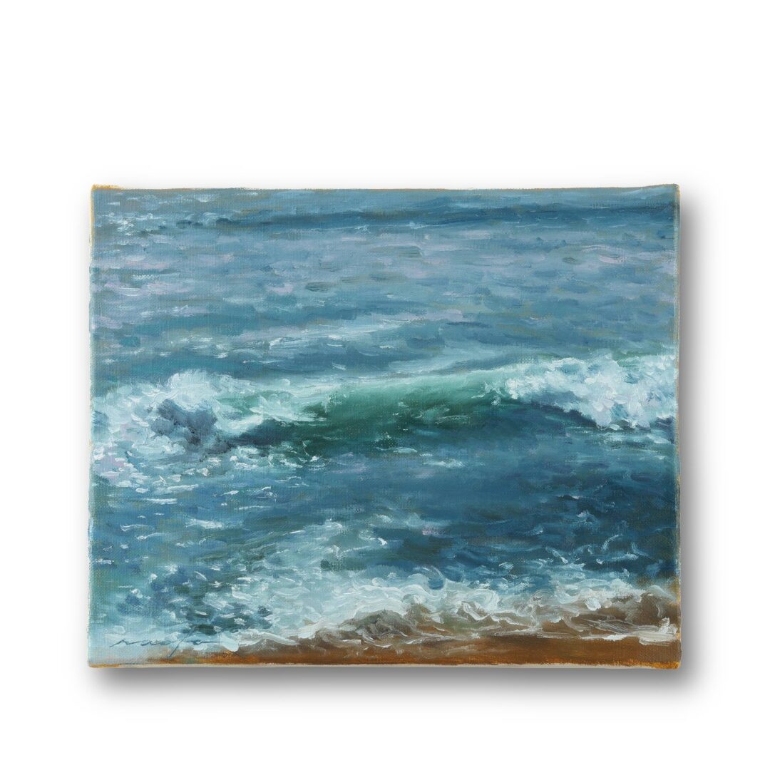 スリランカの海を描いた絵画